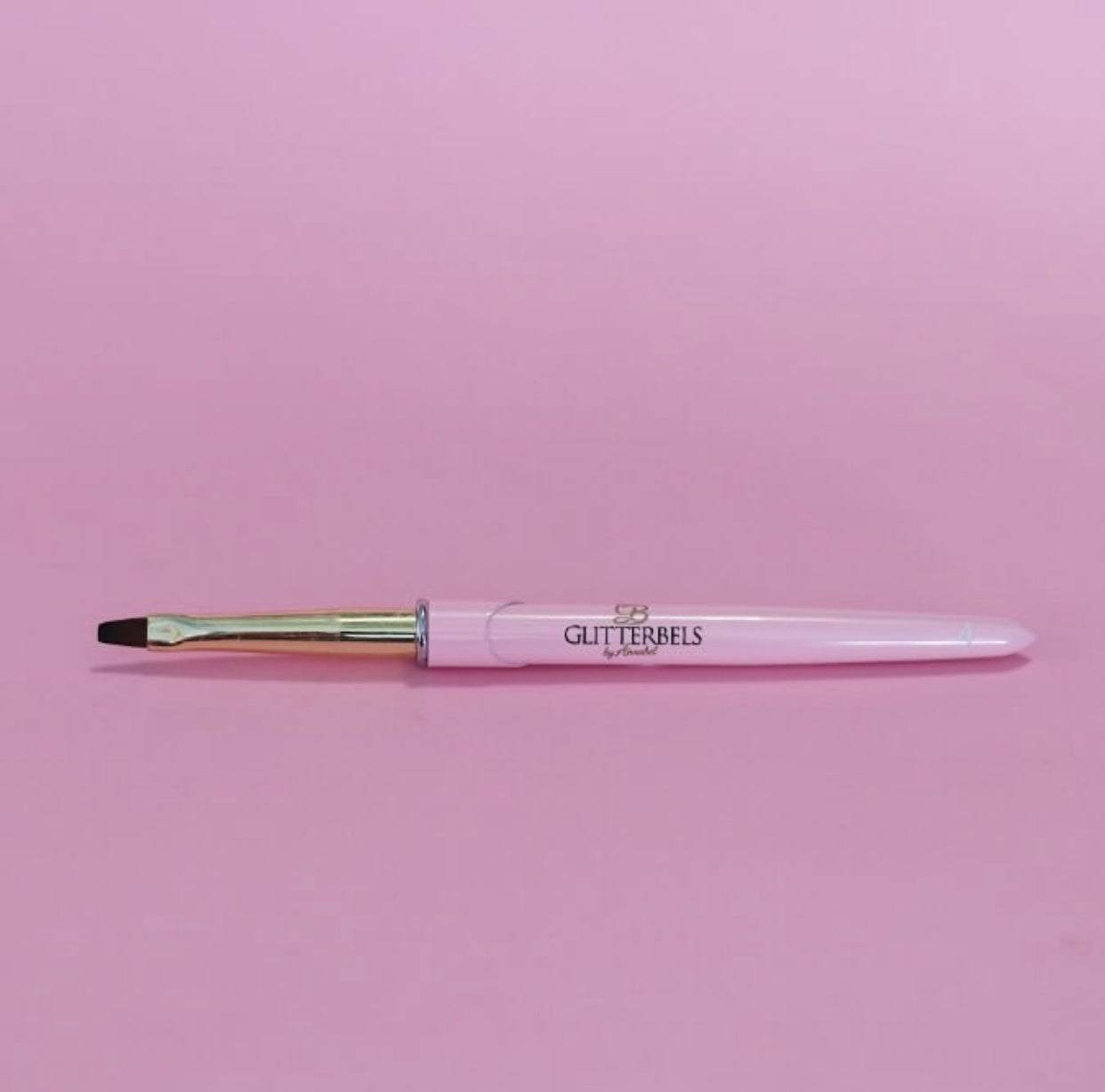 Glitterbels Unbelievabel Gel Brush Flat Edge Size 4 Embellished