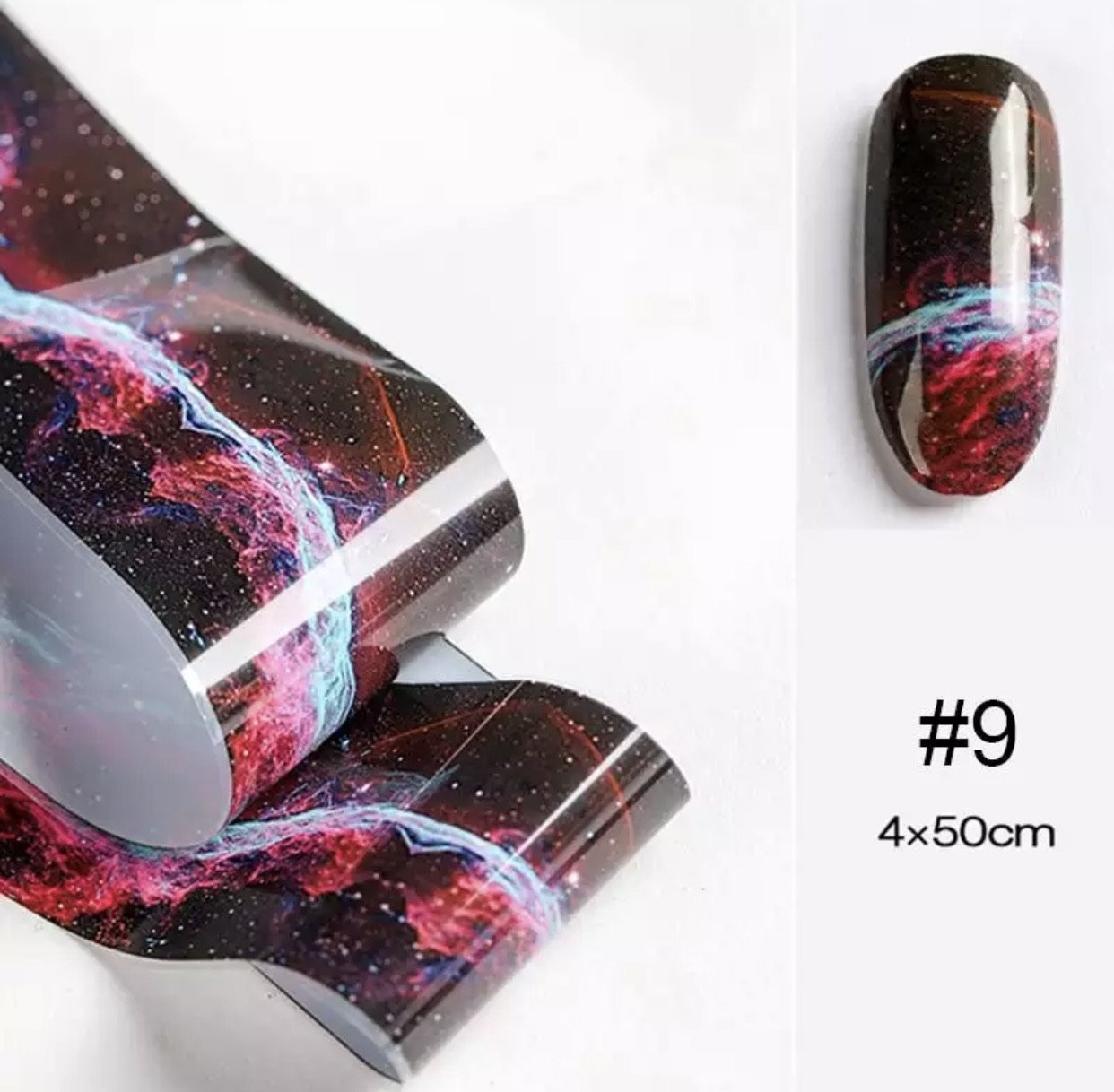 Nail foils dark space