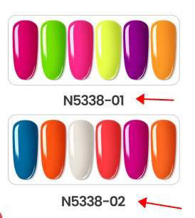 Neon pigment stacks