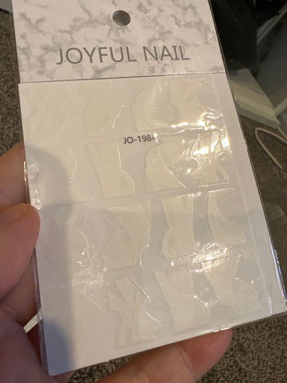 Black and white water marble