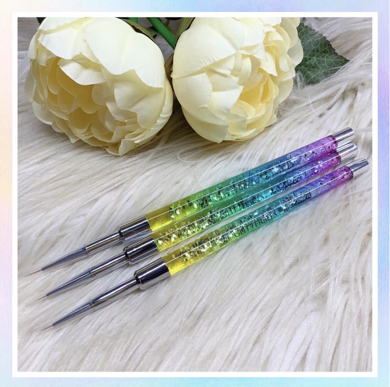Rainbow Fine Detailer Brushes(3 Brushes Set)
