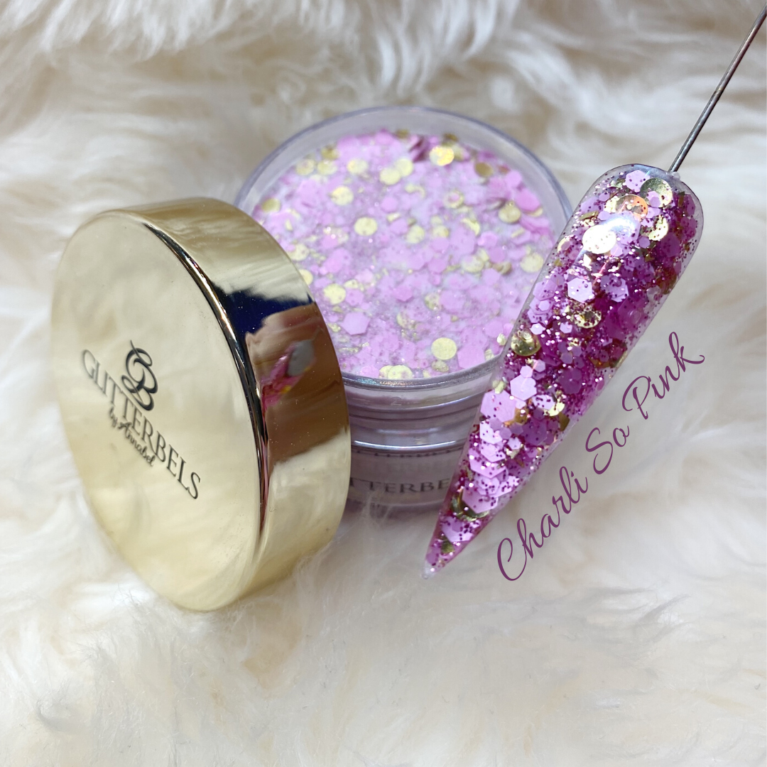 Glitterbels Acrylic Powder 28g -  Charli so pink