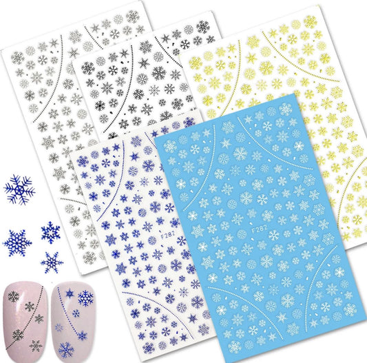 Snowflake nail art stickers