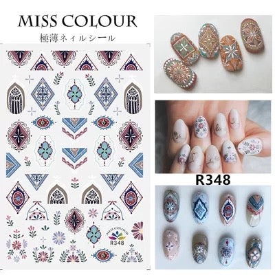 Boho Nail stickers #2